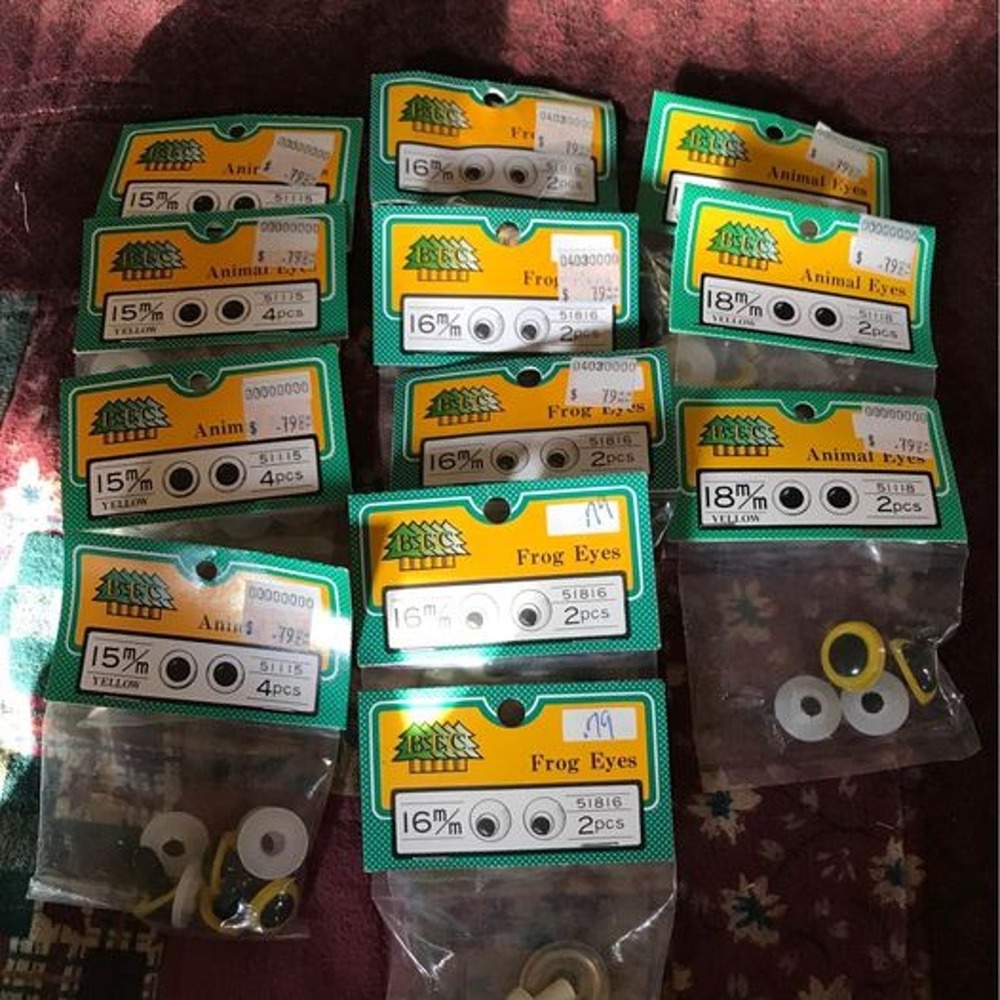 Craft Assorted Animal/Frog Eyes BTC